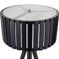 Rabanne Slatted Black Wood Tripod Table Lamp