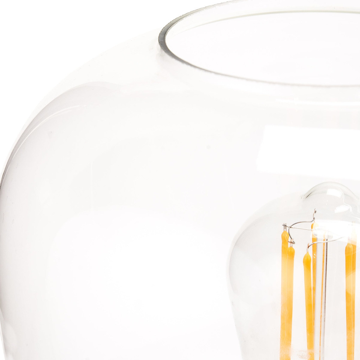 Florence Black Metal & Glass Table Lamp