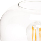 Florence Black Metal & Glass Table Lamp