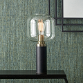 Florence Black Metal & Glass Table Lamp for living room or bedroom