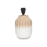 Amalia Natural Ombre Textured Stoneware Table Lamp