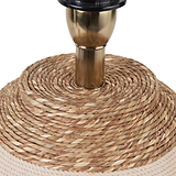 Talalla Cream and Natural Sea Grass Round Table Lamp