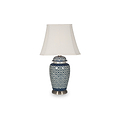 Chika Blue and White Ceramic Ginger Jar Table Lamp from Roseland Furniture