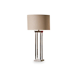 Langston Nickel Metal Column Table Lamp from Roseland Furniture