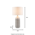 Venus Blue and Grey Ombre Ceramic Table Lamp from Roseland Furniture