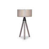 Rabanne Slatted Antique Wood Tripod Table Lamp