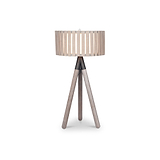 Rabanne Slatted Antique Wood Tripod Table Lamp from Roseland Furniture