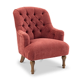 Bianca Chenille Armchair Berry from Roseland Furniture