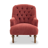 Bianca Chenille Armchair Berry from Roseland Furniture