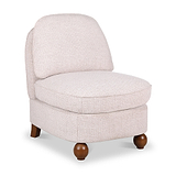 Airedale Chenille Accent Chair Natural from Roseland Furniture