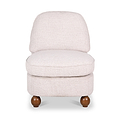 Airedale Chenille Accent Chair Natural from Roseland Furniture