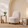 Airedale Chenille Accent Chair Natural from Roseland Furniture