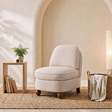 Airedale Chenille Accent Chair Natural from Roseland Furniture