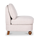 Airedale Chenille Accent Chair Natural from Roseland Furniture