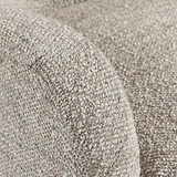 Haworth Curved Boucle Accent Chair Natural from Roseland Furniture