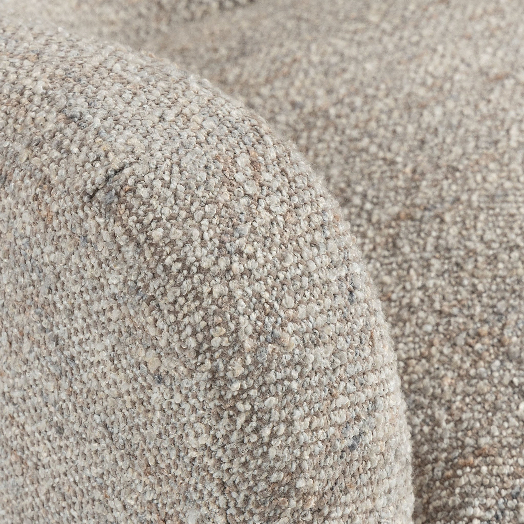 Haworth Curved Boucle Accent Chair Natural from Roseland Furniture