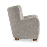 Haworth Curved Boucle Accent Chair Natural from Roseland Furniture