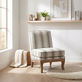 Sandringham Armless Accent Chair Stripe from Roseland Furniture