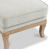 Sandringham Armless Accent Chair Cream from Roseland Furniture