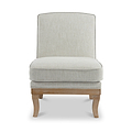 Sandringham Armless Accent Chair Cream from Roseland Furniture