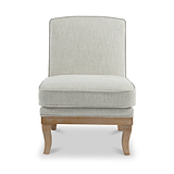 Sandringham Armless Accent Chair Cream from Roseland Furniture