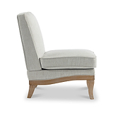 Sandringham Armless Accent Chair Cream from Roseland Furniture