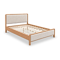 Rushton Cream Upholstered Wooden Bed Frame from Roseland Furniture