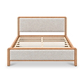 Rushton Cream Upholstered Wooden Bed Frame from Roseland Furniture