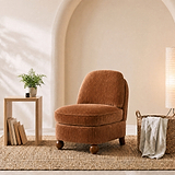 Airedale Chenille Accent Chair Toffee from Roseland Furniture