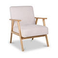 Helmsley Chenille Accent Chair Natural from Roseland Furniture