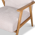 Helmsley Chenille Accent Chair Natural from Roseland Furniture