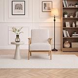 Helmsley Chenille Accent Chair Natural from Roseland Furniture