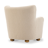 Haworth Curved Borg Accent Chair from Roseland Furniture