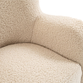 Haworth Curved Borg Accent Chair from Roseland Furniture