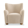 Haworth Curved Borg Accent Chair from Roseland Furniture