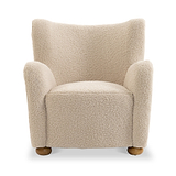 Haworth Curved Borg Accent Chair from Roseland Furniture
