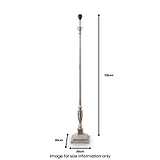 Canterbury Antique Silver Floor Lamp from Roseland Furniture