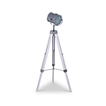 Capstan White Wash and Silver Metal Tripod Floor Lamp from Roseland Furniture