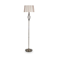Jenna Antique Brass Metal Twist Detail Floor Lamp from Roseland Furniture