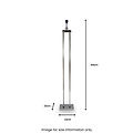 Langston Nickel 4 Post Floor Lamp from Roseland Furniture