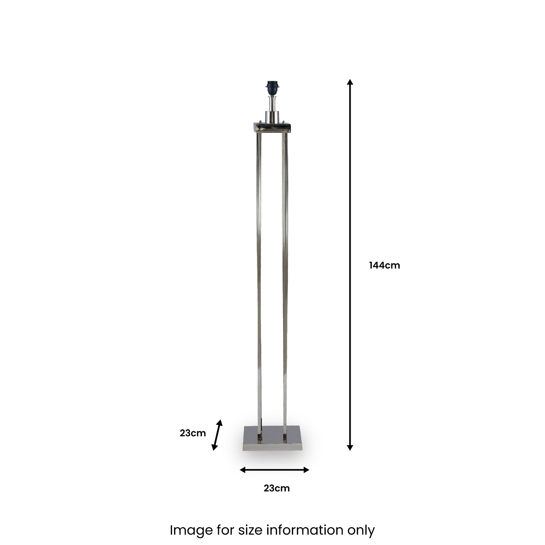Langston Nickel 4 Post Floor Lamp from Roseland Furniture