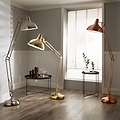 Alonzo Brass Task Floor Lamp for living room