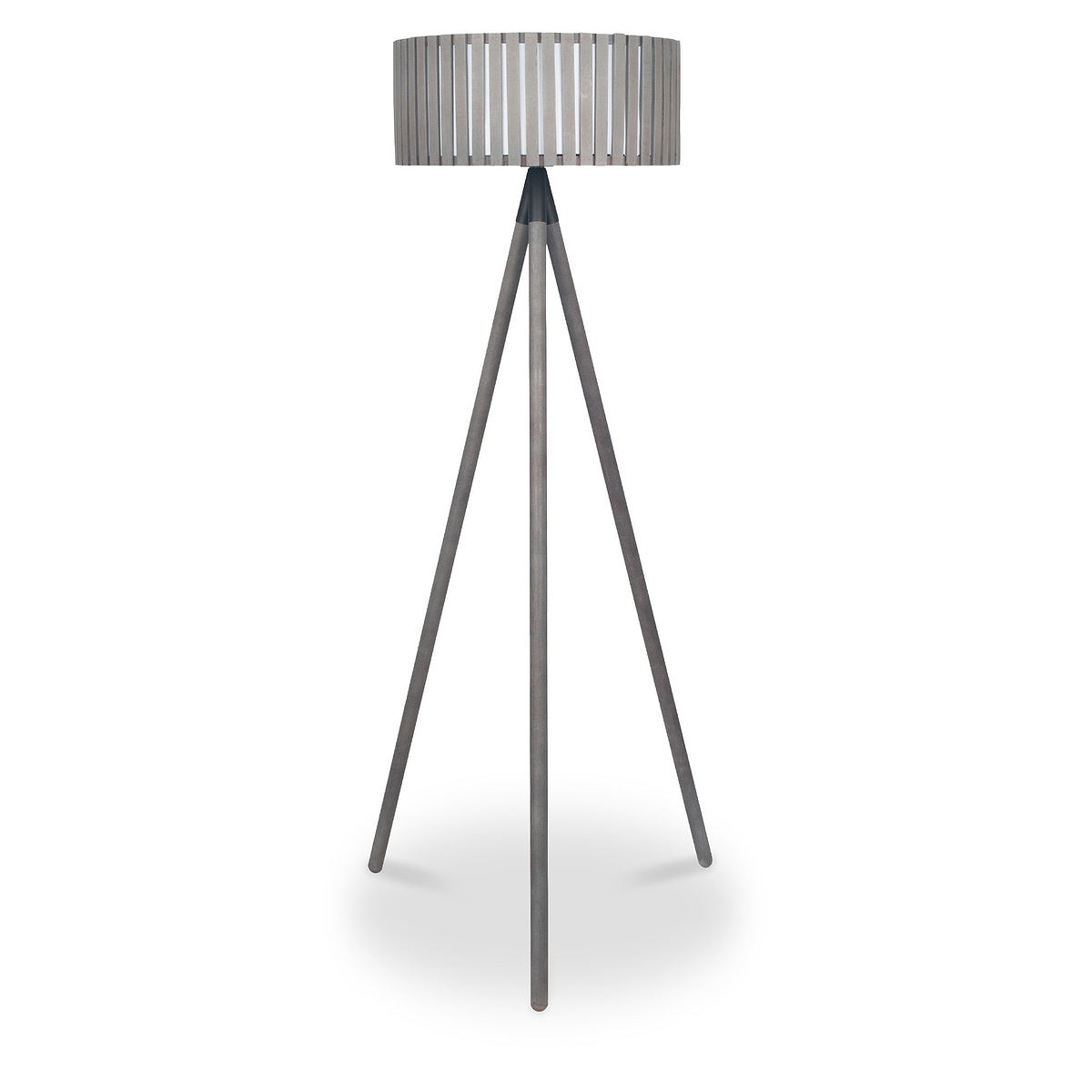 Rabanne Antique Wood Slat Tripod Floor Lamp from Roseland