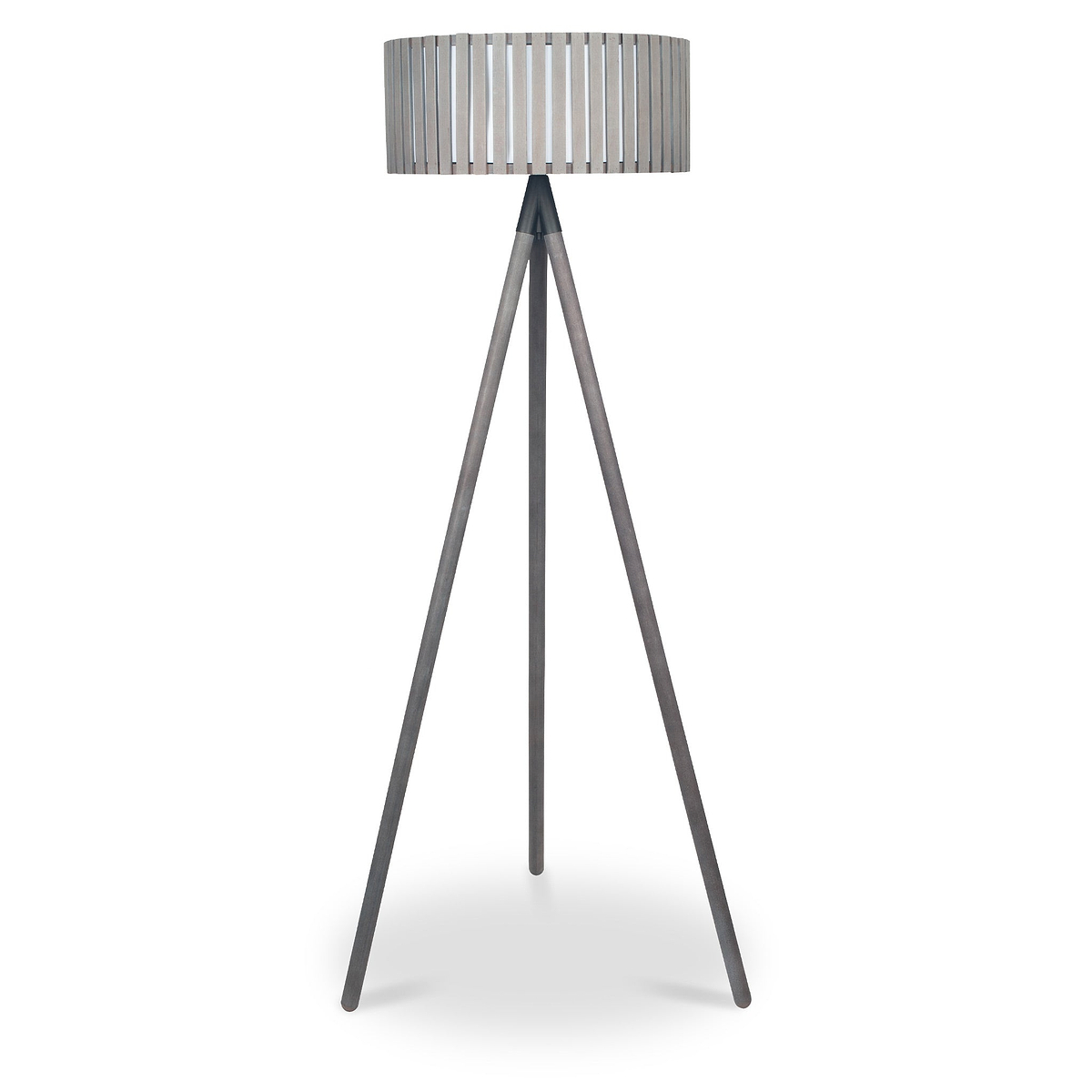 Rabanne Antique Wood Slat Tripod Floor Lamp from Roseland