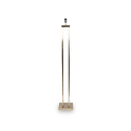 Langston Satin Brass Metal 4 Post Floor Lamp from Roseland Furniture