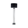 Langston Matt Black Metal Four Post Floor Lamp from Roseland Furniture