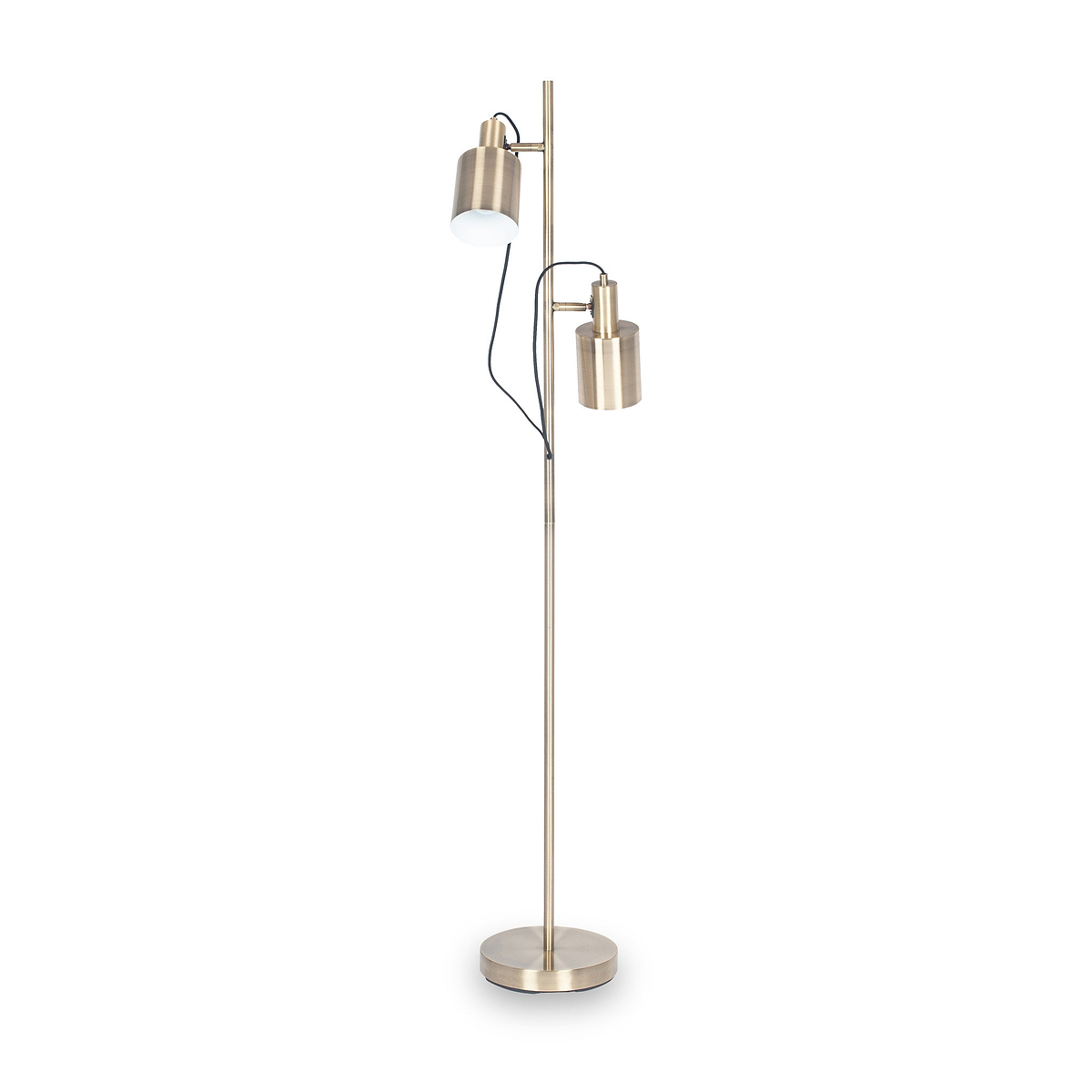 Aaron Antique Brass Metal Task Floor Lamp