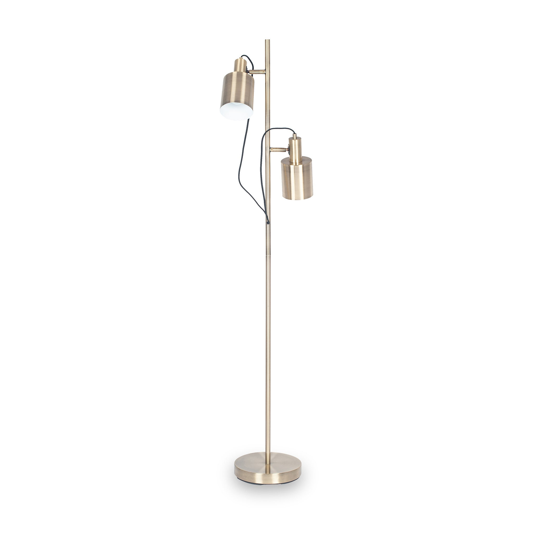 Aaron Antique Brass Metal Task Floor Lamp