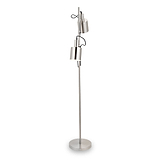 Aaron Brushed Chrome Metal Task Floor Lamp