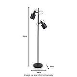 Aaron Black Metal Task Floor Lamp